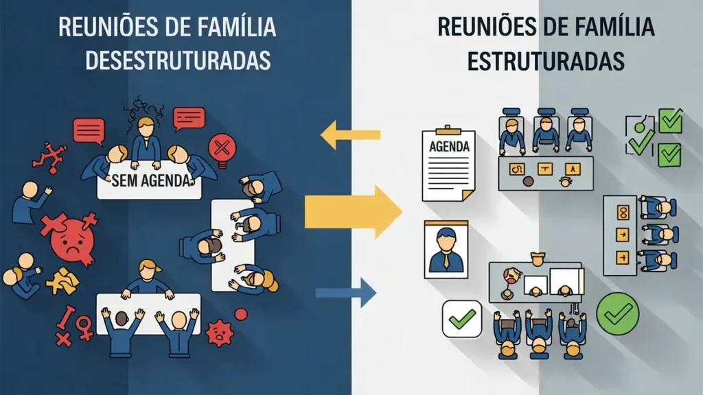 Reuniões informais geram mais conflitos que resoluções: emoções dominam deliberações sem estrutura adequada de governança.